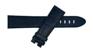 Montblanc Men's 22mm x 20mm Black Alligator Leather Watch Band Strap FRE
