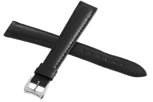 Raymond Weil Geneve Men's 15mm Black Leather Watch Band Silver Buckle