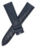 Ulysse Nardin 21mm x 18mm Dark Navy Blue Alligator Leather Watch Band 3F03