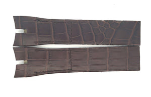 Roger Dubuis 25mm x 20mm Brown Alligator Leather Watch Band EX42