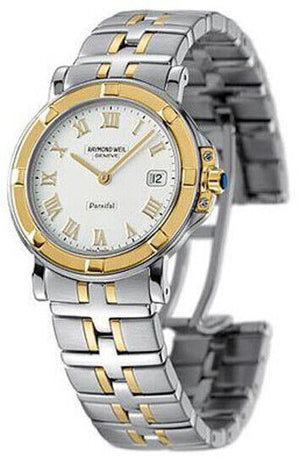 Raymond Weil Women White Dial 2 Tone Bracelet Parsifal Watch 9430-stg-00308