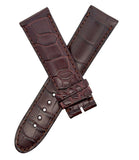 Montblanc Men's 22mm x 20mm Dark Brown Alligator Leather Watch Band Strap FQB