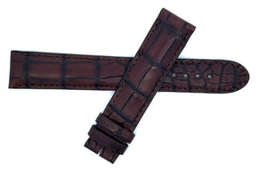 Montblanc 19mm x 17mm Brown Alligator Leather Watch Band Strap FTE