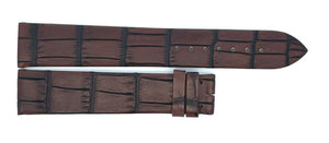 Montblanc 19mm x 17mm Brown Alligator Leather Watch Band Strap FTB Large
