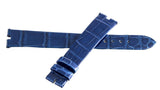 Genuine Century 16mm x 14mm Blue Shiny Alligator Watch Band Strap