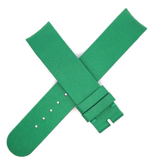 Dior Women's 16mm x 16mm Green Satin Leather Watch Band Strap  N3R2A