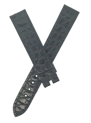Chopard 15mm x 14mm Black Alligator Women's Watch Band Strap 105/70