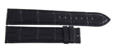 Pequignet 20mm x 18mm Black Alligator Leather Watch Band Strap