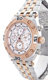 Aqua Master Men's White Dial Two Tone Rose Gold Chronograph Diamond Watch W#351