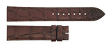 Montblanc 17mm x 15mm Brown Alligator Leather Unisex Watch Band Strap FUH