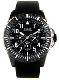 GUESS Men's Power Sport Black Dial Rubber Multi-function Watch U96017G1