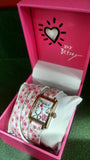 Betsey Johnson Women's BJ00670-07 Floral Double Wrap Strap Pink Floral One Size