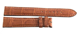 Gerald Genta 18mm x 16mm Dark Haselnut  Leather Watch Band