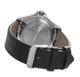 Victorinox Night Vision Silver Dial Black Leather Band Men's Watch 241570