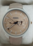 Fossil ES4008 Tailor Beige Dial Beige Leather Strap Women's Watch