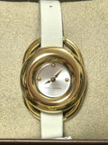 Marc Jacobs MJ1446 Jerrie Silver Dial White Leather Strap Women's Watch