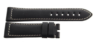Genuine Graham 22mm x 20mm Black Genuine Leather Watch Band