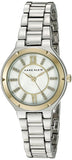 Anne Klein Women's AK/2263MPTT Glitter Accented Two-Tone Bracelet Watch