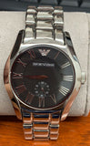 Emporio Armani AR0680 Black Dial Stainless Steel Bracelet Luxury Men's Watch