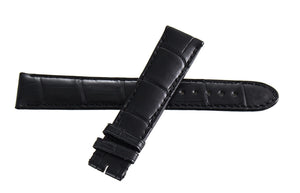 Montblanc Men's 19mm x 17mm Black Alligator Leather Watch Band