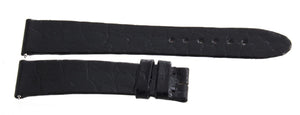 Montblanc Men's 17mm x 15mm Black Alligator Leather Watch Band Strap FVK