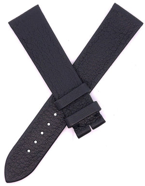 Montblanc Men's 19mm x 17mm Black Genuine Leather Watch Band Strap FRK
