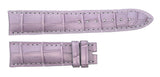 Montblanc 18mm x 16mm Lavender Alligator Women's Watch Band Strap