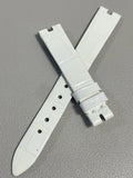 Century 12mm x 10mm White Alligator Watch Band Strap Small