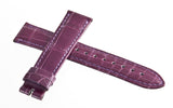 LOCMAN WOMENS 18MM Purple ALLIGATOR LEATHER WATCH BAND STRAP