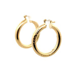Gold tone Women's Round Hoops Earrings