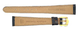 Raymond Weil 15mm Dark Brown Leather Watch Band  Gold Tone Buckle