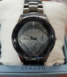 Skagen Charcoal Dial Charcoal Stainless Steel Ladies Watch 344LMXM