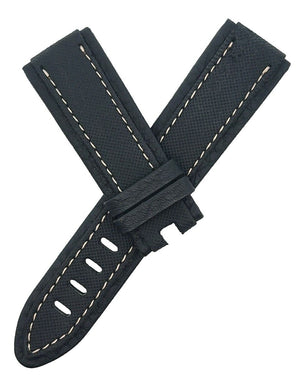 Montblanc 22mm x 20mm Canvas Silver Men's Watch Band Strap FSH