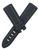 Montblanc 22mm x 20mm Canvas Silver Men's Watch Band Strap FSH