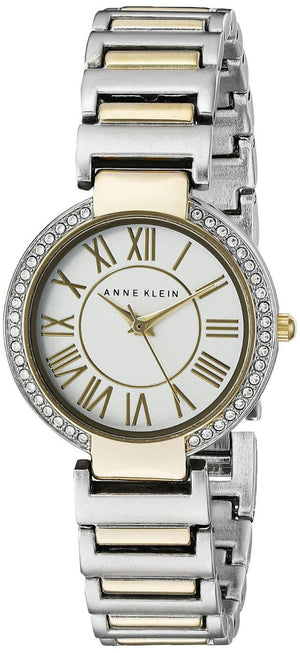 Anne Klein AK/2037SVTT Silver Tone Dial Two Tone Stainless Women's Watch