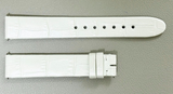 Montblanc Women's 14mm x 13mm White Alligator Leather Watch Band Strap