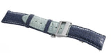 JACOB & CO Men's 22mm x 20mm Two-Tone Blue Leather Watch Band Strap