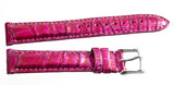 NEW Michele Womens 18mm Hot Pink Genuine Alligator Leather Watch Band