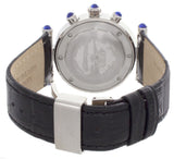Aqua Master Womens Chrono Black Dial Black Leather Band  Watch W#94_23_20