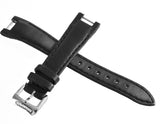 Raymond Weil Shine 14mm Black Fabric Watch Band Strap Silver Buckle