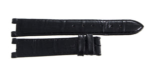 Tissot 18mm x 16mm Black Leather Watch Band Strap