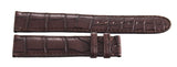 Montblanc Men's 19mm x 17mm Brown Alligator Leather Watch Band Strap FWE