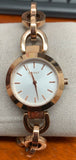 DKNY Women's Stanhope Silver Dial Rose Gold Stainless Steel Watch NY2135