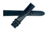 Montblanc Womens 14mm x 13mm Black Alligator Leather Watch Band Strap FWB