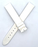 Montblanc 15mm x 14mm White Pearlized Satin Leather Women's Watch Band FBB