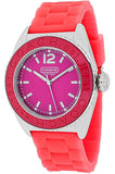 Coach 14501376 Boyfriend Andee Pink Dial Silicone Strap Women's Watch