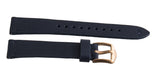 Fossil Women's 16mm Navy Blue Leather Gold Buckle Watch Band Strap