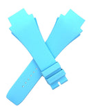 Richard Mille 19mm x 18mm Pastel Blue Rubber Watch Band Strap 63-02M OEM