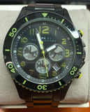 Marc-Jacobs Men's MBM5026 Black Rock IP Chronograph Black Dial Watch