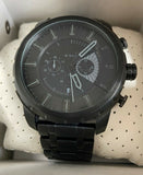 Diesel Mens Dark Grey Dial Black Stainless Steel Bracelet Watch DZ4349 50mm